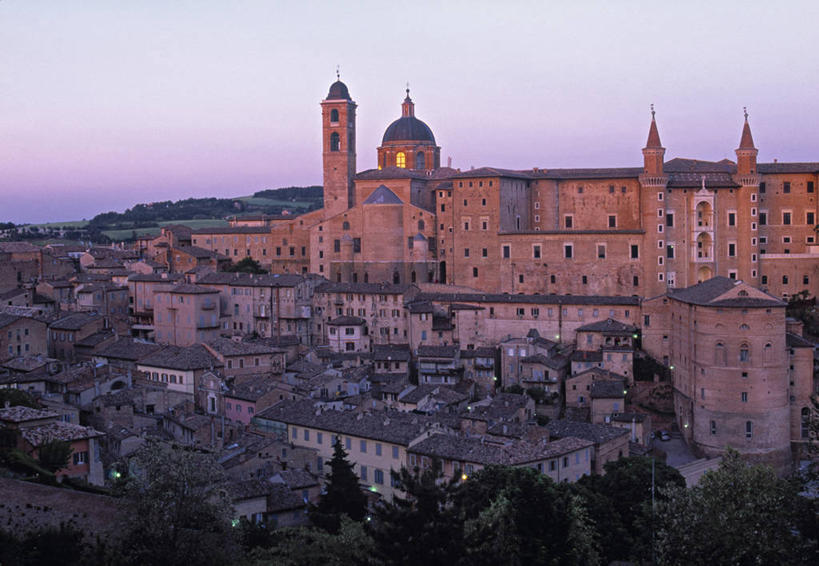 无人,横图,意大利,欧洲,屋顶,乡村,城镇,摄影,西欧,南欧,意大利文化,乌比诺,彩图