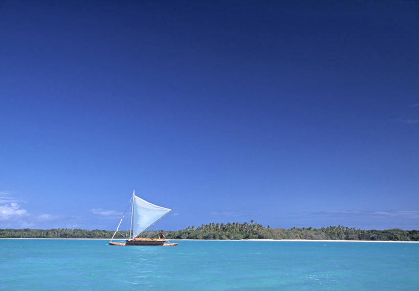无人,横图,室外,船,岛,交通工具,帆,摄影,热带气候,载具,独木舟,南太平洋,新喀里多尼亚,彩图,法国海外领土