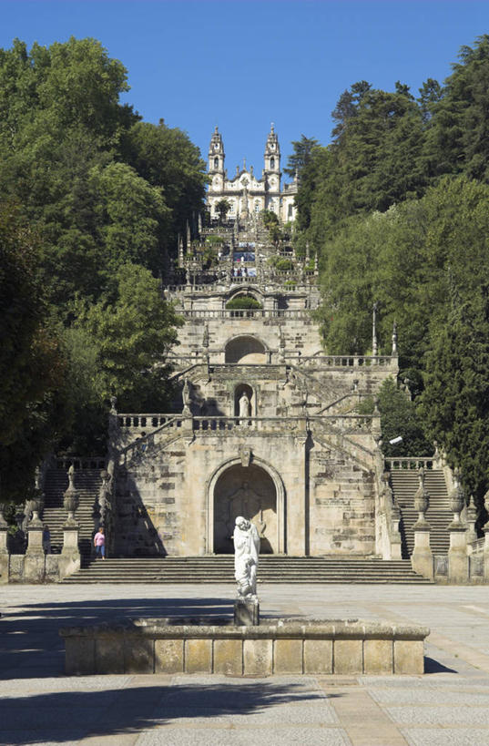 一个人,教堂,竖图,楼梯,葡萄牙,欧洲,北,摄影,宗教,西欧,巴洛克风格,朝圣节,维塞乌,彩图