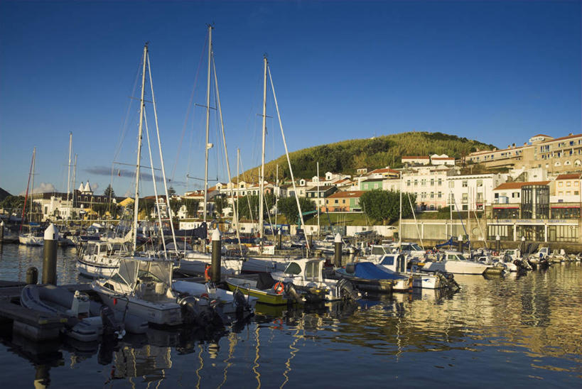 无人,横图,葡萄牙,欧洲,岛,城镇,大西洋,摄影,西欧,亚速群岛,大西洋群岛,法亚尔岛,彩图,海港