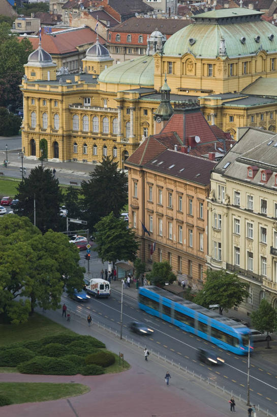 无人,竖图,俯视,城市,欧洲,克罗地亚,首都,摄影,地中海文化,巴尔干,东欧,萨格勒布,彩图,高角度拍摄