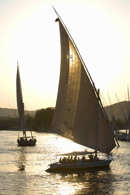 帆船,竖图,室外,河流,船,尼罗河,非洲,埃及,交通工具,帆,摄影,航海,中东,载具,北非,埃及文化,三桅帆船,彩图