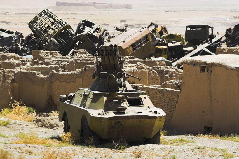 无人,横图,阿富汗,亚洲,战争,摄影,中亚,坦克,彩图