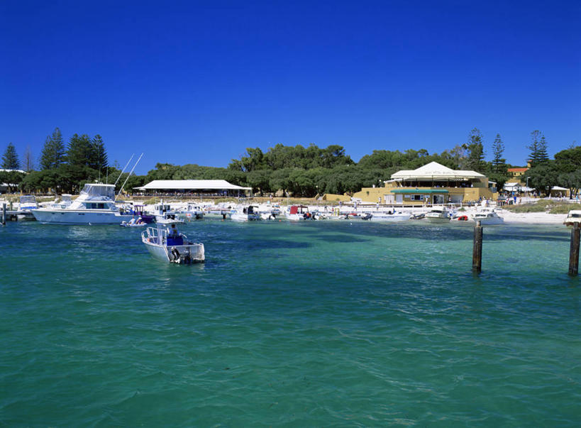 无人,横图,船,澳大利亚,摄影,澳大拉西亚,西澳大利亚,彩图,罗特内斯特岛