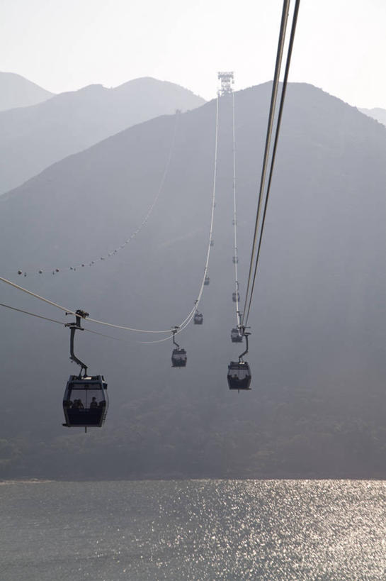 无人,竖图,城市,香港,亚洲,缆车,摄影,大屿山,彩图