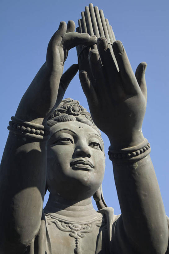 无人,竖图,城市,香港,亚洲,摄影,佛教,中国文化,大屿山,彩图