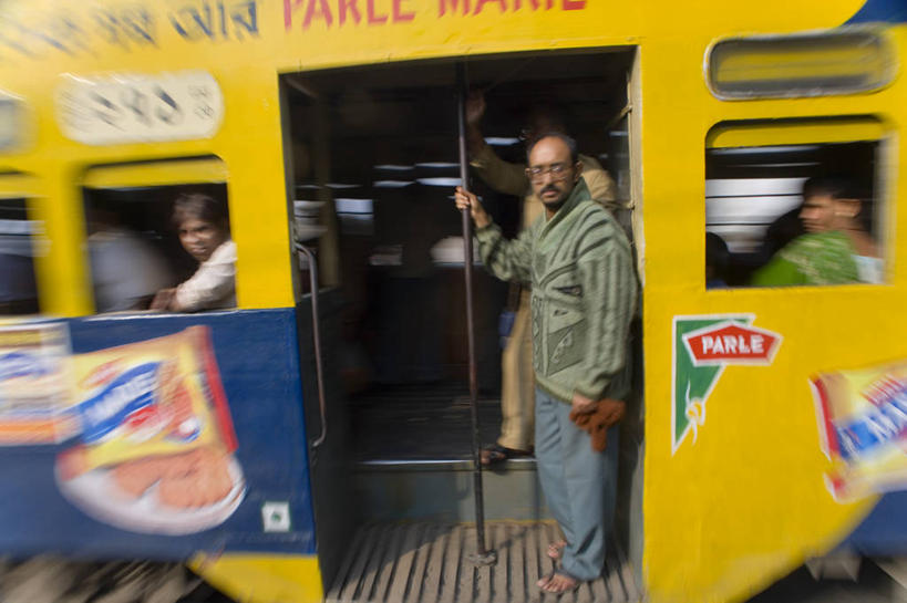 一个人,横图,孟加拉国,印度,亚洲,缆车,摄影,南亚,孟加拉人民共和国,加尔各答,印度次大陆,彩图