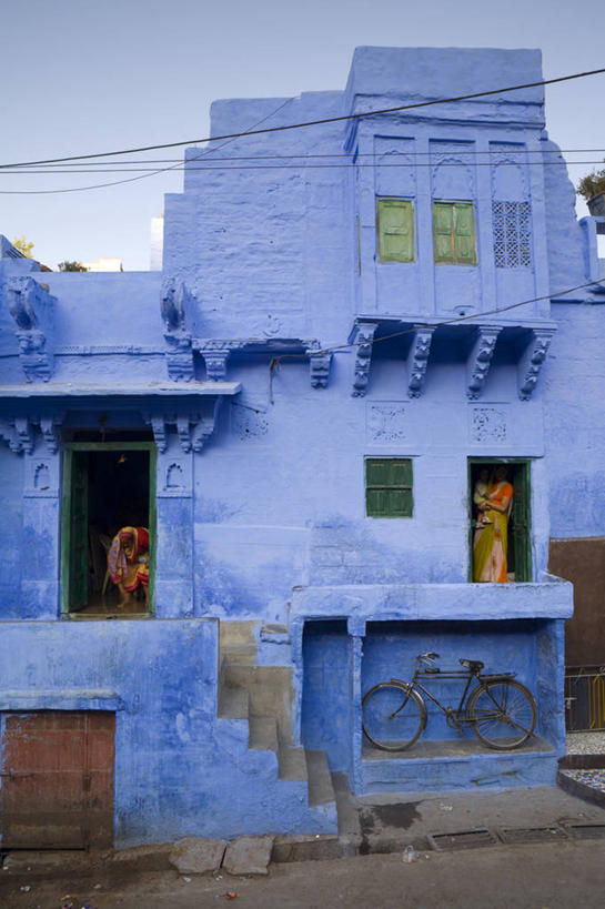 无人,竖图,城市,印度,亚洲,房屋,摄影,建造,拉贾斯坦邦,焦特普尔,彩图