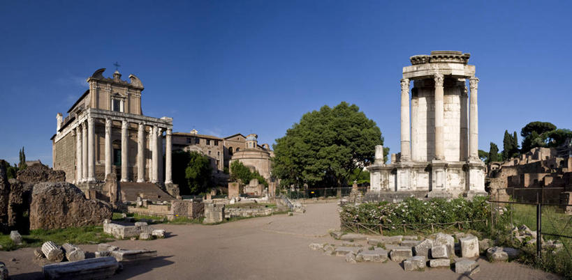 无人,横图,全景,城市,意大利,欧洲,首都,历史,废墟,摄影,考古学,西欧,地中海文化,南欧,意大利文化,拉奇奥,古罗马广场,彩图