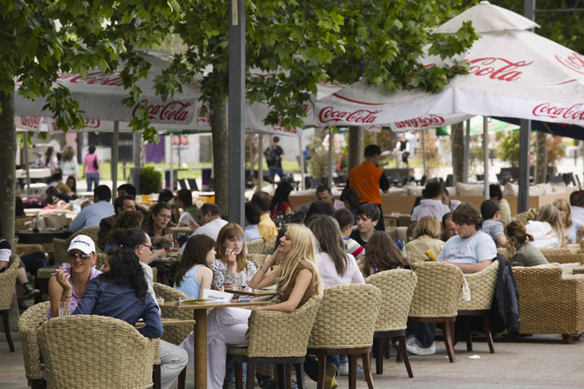 坐,横图,城市,欧洲,喝,首都,摄影,巴尔干,斯科普里,彩图,咖啡馆