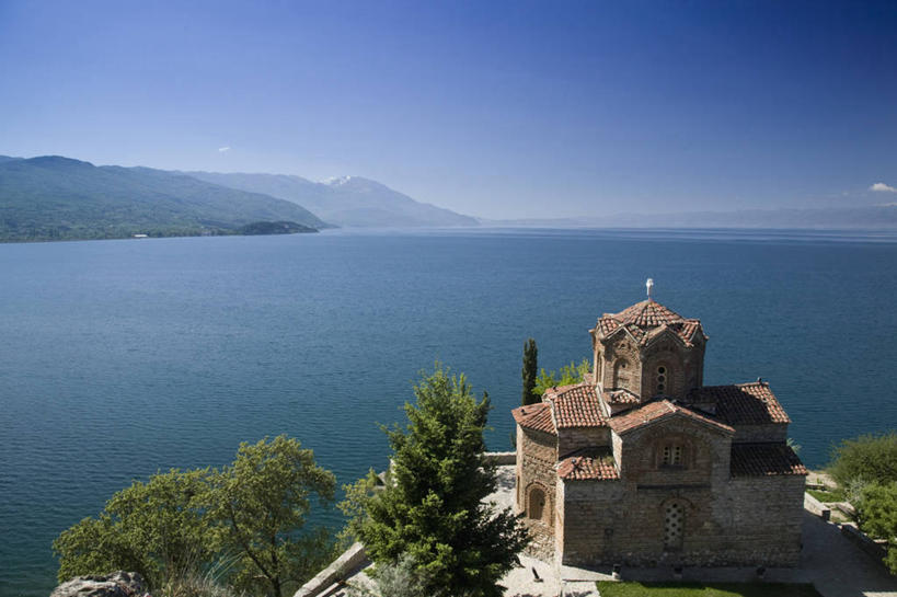 无人,横图,室外,欧洲,地形,摄影,早晨,巴尔干,奥赫里德,彩图