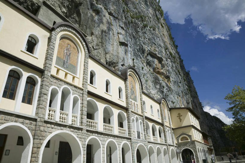 无人,横图,欧洲,悬崖,摄影,宗教,建造,基督教,地中海文化,巴尔干,东欧,黑山,彩图