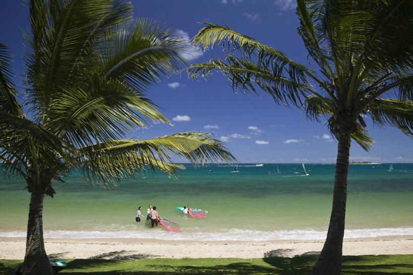 无人,横图,首都,摄影,太平洋,南太平洋,新喀里多尼亚,努美阿,彩图,法国海外领土,帆板运动