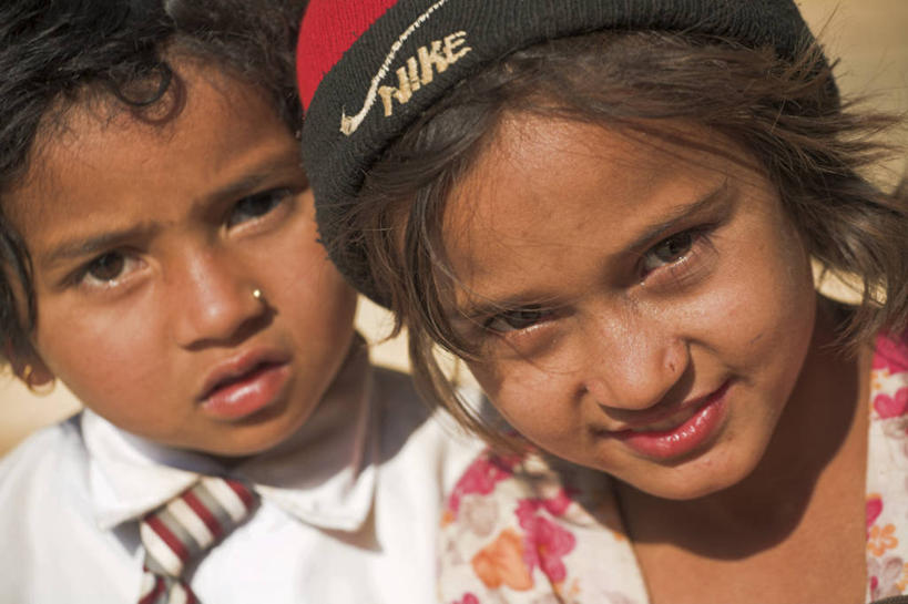 两个人,横图,室外,尼泊尔,亚洲,摄影,喜马拉雅山脉,彩图