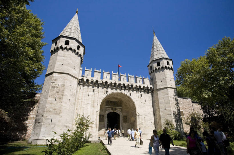 无人,横图,城市,建筑,欧洲,亚洲,大门,摄影,伊斯兰教,伊斯坦布尔,托普卡匹皇宫,彩图