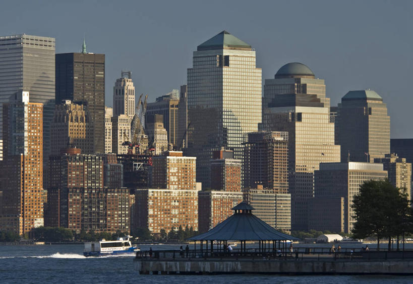 无人,横图,室外,天际线,城市,纽约,美国,摄影,北美,金融区,美国人,彩图