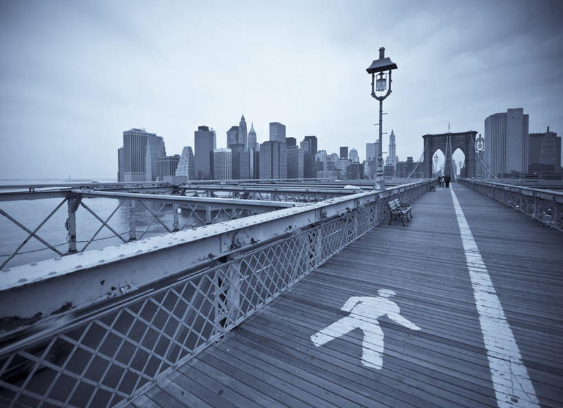 无人,横图,室外,城市,纽约,美国,曼哈顿,摄影,吊桥,北美,布鲁克林桥,美国人,彩图,东河