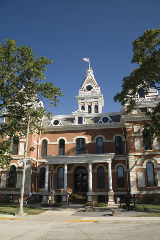 无人,竖图,美国,房屋,法院,摄影,北美,伊利诺斯州,66号公路,美国人,彩图