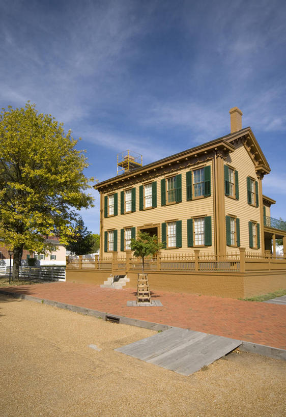 无人,家,竖图,美国,房屋,摄影,北美,伊利诺斯州,斯普林菲尔德,66号公路,美国人,彩图