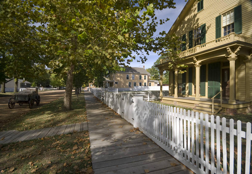 无人,家,横图,美国,房屋,摄影,北美,伊利诺斯州,斯普林菲尔德,66号公路,美国人,彩图