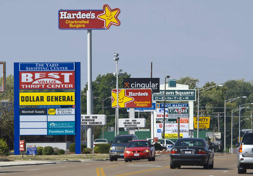 无人,横图,美国,交通,布告栏,广告,摄影,北美,伊利诺斯州,斯普林菲尔德,66号公路,美国人,彩图