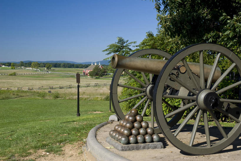 无人,横图,美国,炮,摄影,北美,宾夕法尼亚,美国内战,盖兹堡,美国人,彩图,盖茨堡战役