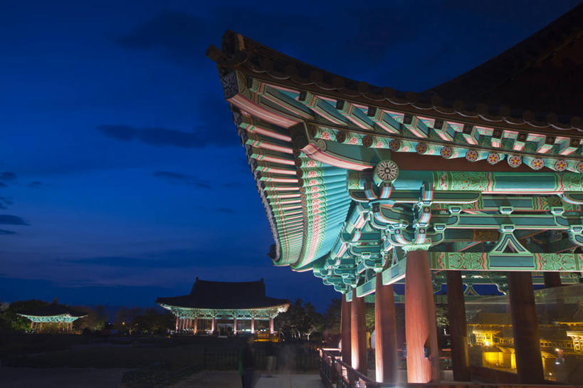 横图,室外,夜晚,旅游,城市,韩国,亚洲,历史,地标建筑,摄影,东亚,朝鲜半岛,彩图