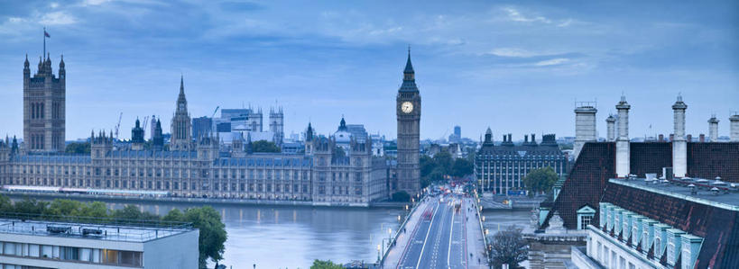 横图,全景,俯视,室外,白天,旅游,城市,英国,欧洲,首都,英格兰,钟塔,泰晤士河,摄影,西欧,北欧,英国文化,威斯敏斯特桥,彩图,高角度拍摄