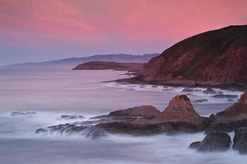 无人,横图,室外,白天,旅游,美国,海岸线,冬天,黎明,摄影,太平洋,北美,加利福尼亚,海景,美国人,海滩,彩图,旅行,北加利福尼亚州