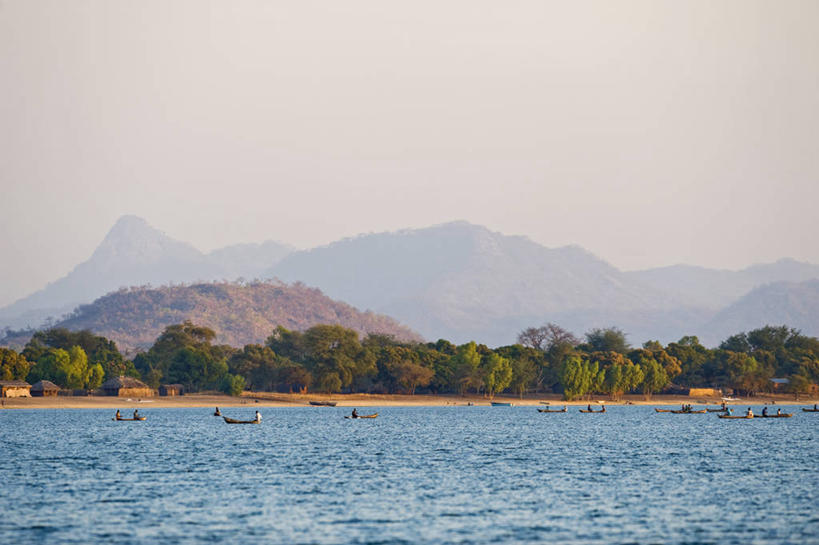 横图,室外,白天,留白,非洲,马拉维,摄影,国家公园,独木舟,东非,彩图,钓鱼