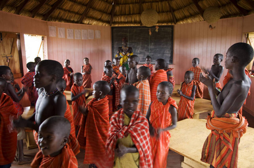 儿童,学生,教师,横图,室内,非洲,肯尼亚,教育,社区,教室,摄影,彩图,旅行,传统文化