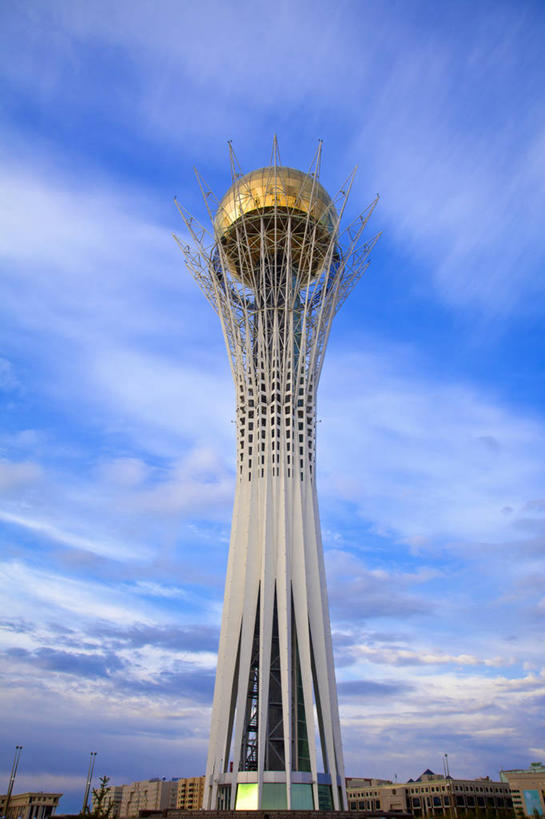 无人,竖图,方图,室外,白天,建筑,雕塑,哈萨克斯坦,塔,天空,球体,摄影,宁静,彩图