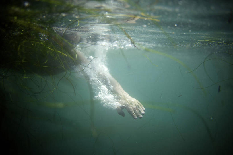 游泳,手,一个人,横图,室外,白天,水下,海洋,水,美国,摄影,部分,加利福尼亚,约拉,休闲活动,彩图,对焦