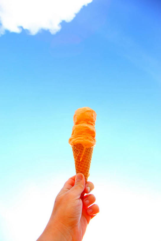 点心,手,一个人,竖图,室外,特写,白天,仰视,美国,融化,云,食品,甜点,甜品,拿着,饮食,食物,糕点,天空,甜食,诱惑,摄影,部分,彩图,低角度拍摄,冰淇淋蛋卷