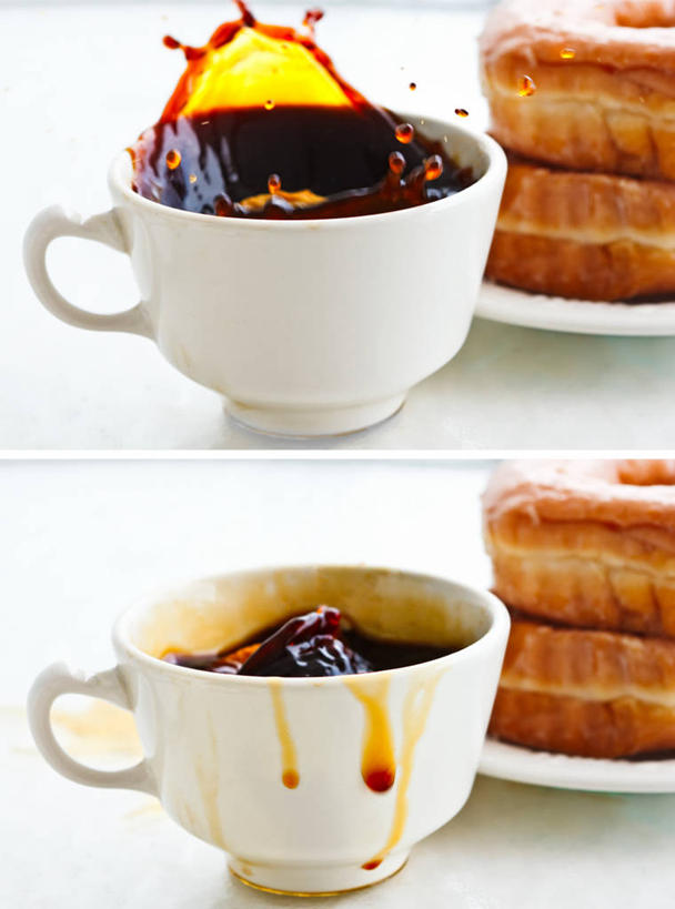 无人,竖图,特写,白色背景,美国,溅,咖啡杯,饮食,饮料,摄影,北美,北美洲,清新,美洲,多纳圈,南卡罗来纳州,北亚美利加洲,亚美利加洲,南卡罗来纳,扇榈之州,矮棕榈之州,彩图,影棚拍摄,美利坚合众国