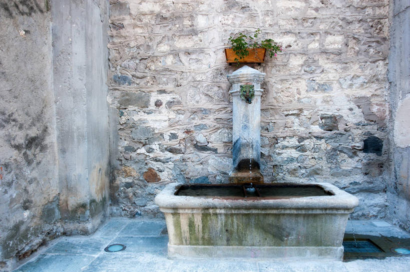 无人,横图,室外,白天,建筑,喷泉,意大利,墙,历史,砖墙,摄影,天竺葵,彩图