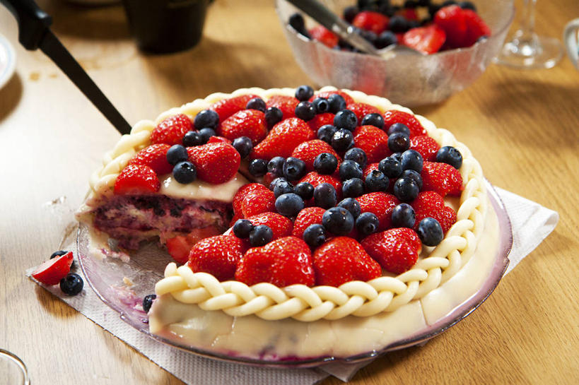 无人,横图,室内,草莓,蓝莓,挪威,欧洲,饮食,碗,诱惑,摄影,斯堪的纳维亚,清新,北欧,斯堪的那维亚,斯堪的那维亚半岛,斯堪的纳维亚半岛,卑尔根,挪威王国,霍达兰郡,霍达兰,彩图,蛋糕