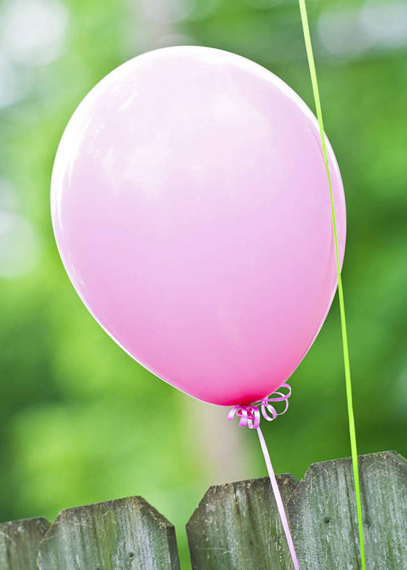 无人,竖图,室外,特写,白天,美国,庆祝,篱笆,粉色,气球,摄影,脆弱,彩图