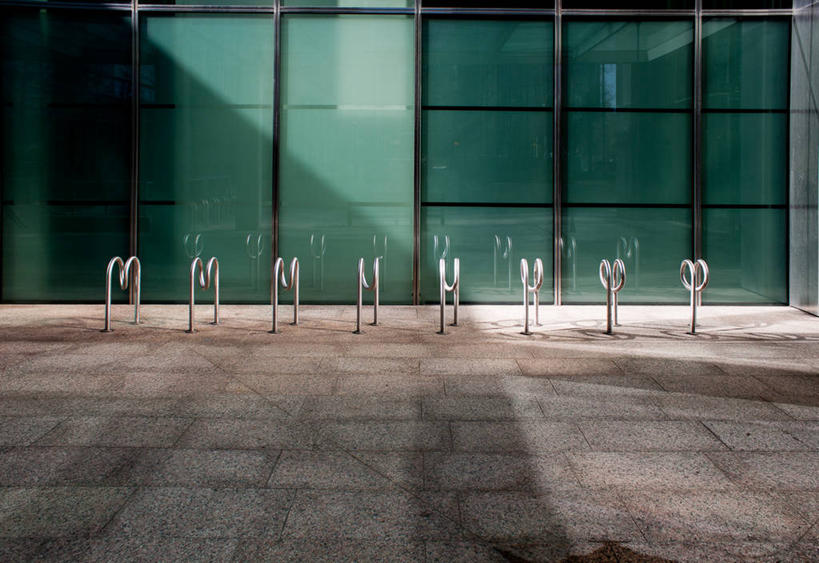 无人,横图,窗户,英国,不锈钢,反射,人行道,首都,摄影,便利,自行车架,彩图