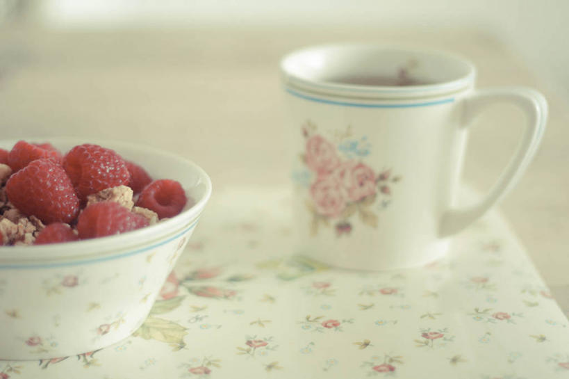 无人,横图,室内,早餐,水果,荷兰,花纹,饮食,桌布,覆盆子,摄影,健康食物,茶杯,彩图