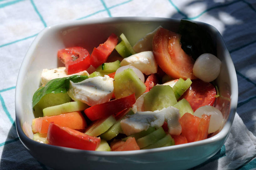 无人,横图,室外,特写,白天,蔬菜,意大利,沙拉,饮食,碗,摄影,清新,健康食物,萨萨里,阿尔盖罗,彩图