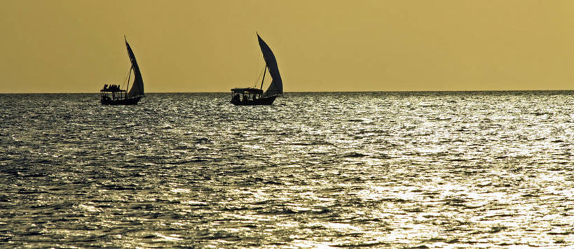 横图,全景,室外,旅游,旅途,海洋,日落,坦桑尼亚,行人,游客,游人,水平线,路人,旅客,自然,运输,摄影,宁静,万里无云,桑吉巴尔,过客,彩图