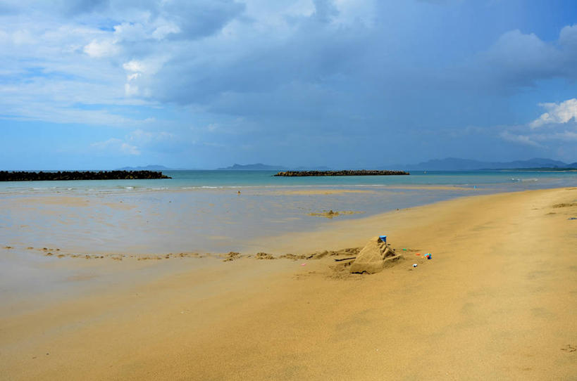 无人,横图,室外,白天,海洋,美景,日本,脚印,沙子,景观,风景,天空,自然,景色,摄影,宁静,自然风光,福冈,海滩,彩图