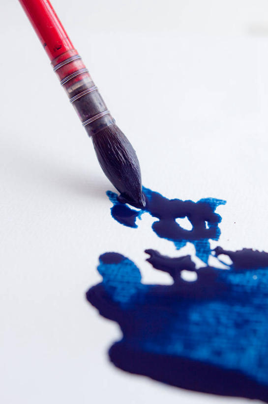 无人,竖图,绘画,德国,湿,艺术,纸,首都,柏林,一个,蓝色,画笔,摄影,单个,颜料,美术,创造力,美术工艺,彩图,白皮书