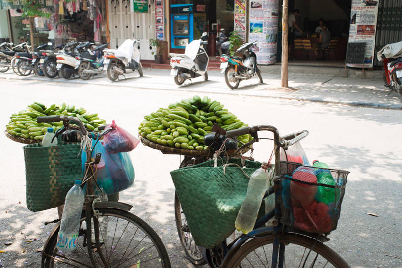 无人,横图,室外,白天,街道,摩托车,自行车,黄瓜,越南,首都,饮食,筐,瓶子,运输,摄影,停止,暂停,停滞,河内,彩图