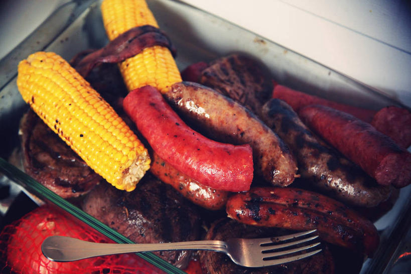 无人,横图,室内,白天,烧烤,玉米,美国,复活节,叉,香肠,饮食,摄影,北美,北美洲,清新,加利福尼亚,美洲,加州,洛杉矶,加利福尼亚州,金州,黄金州,北亚美利加洲,亚美利加洲,天使之城,彩图,县治,洛杉矶县,美利坚合众国,洛城
