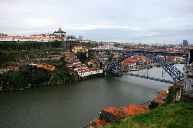 无人,横图,室外,白天,河流,城市,建筑,葡萄牙,云,桥,联系,天空,自然,摄影,彩图