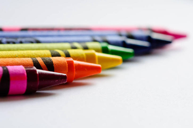 无人,横图,特写,白色背景,英国,蜡笔,摄影,多样,选择,美术工艺,彩图,影棚拍摄