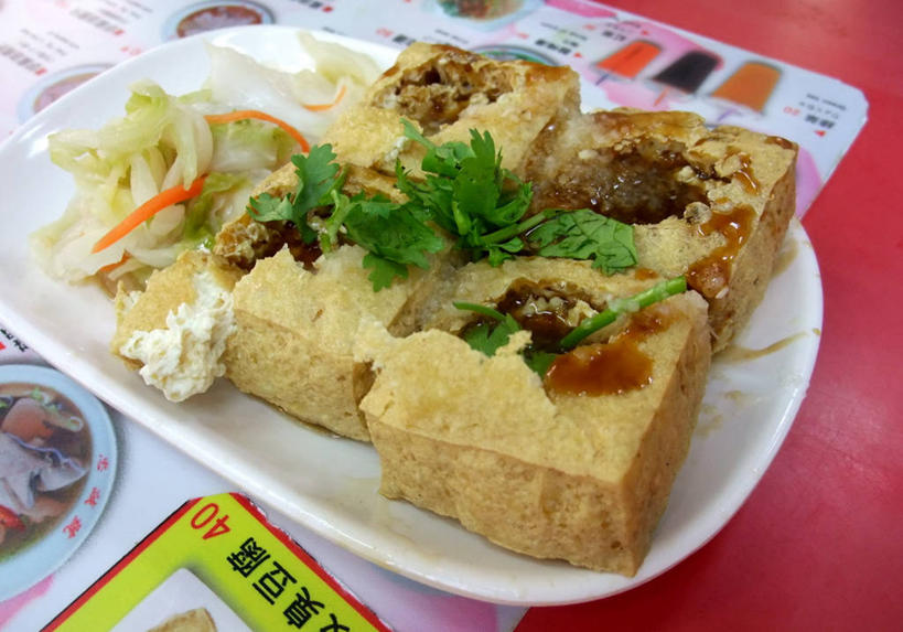 豆腐,无人,横图,室内,白天,桌子,台湾,油炸,食品,首都,摄影,清新,台北,彩图,餐馆,装饰菜