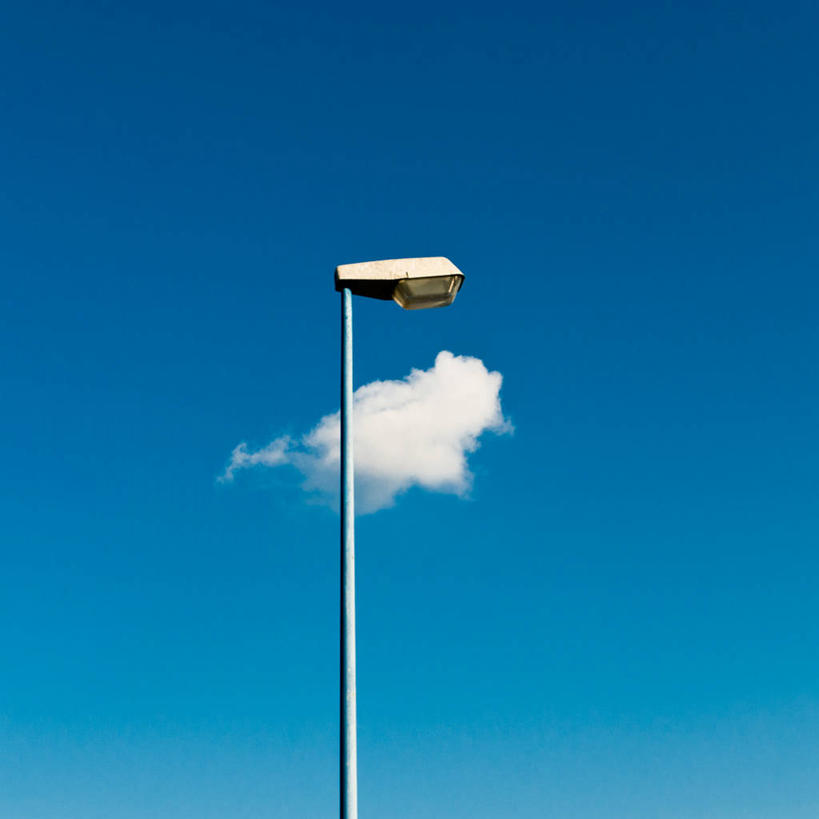 无人,方图,室外,白天,路灯,意大利,云,灯,一个,蓝色,摄影,单个,宁静,彩图